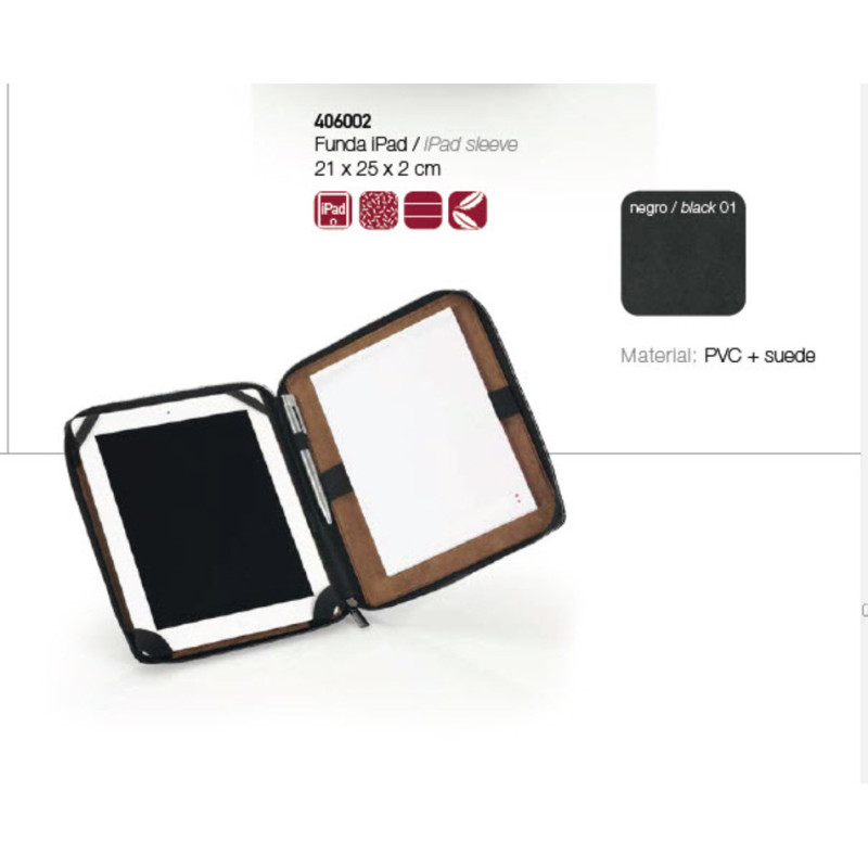FUNDA IPAD-2 GABOL CITIZEN 406002 BOLSA CREMALLERA ^