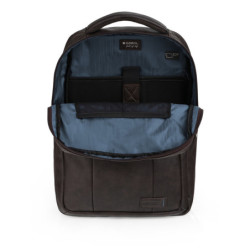 MOCHILA 2 DP 15,6" STATUS PIEL SINTETICA CHOCOLATE 015 412155 GABOL21 BUSINESS