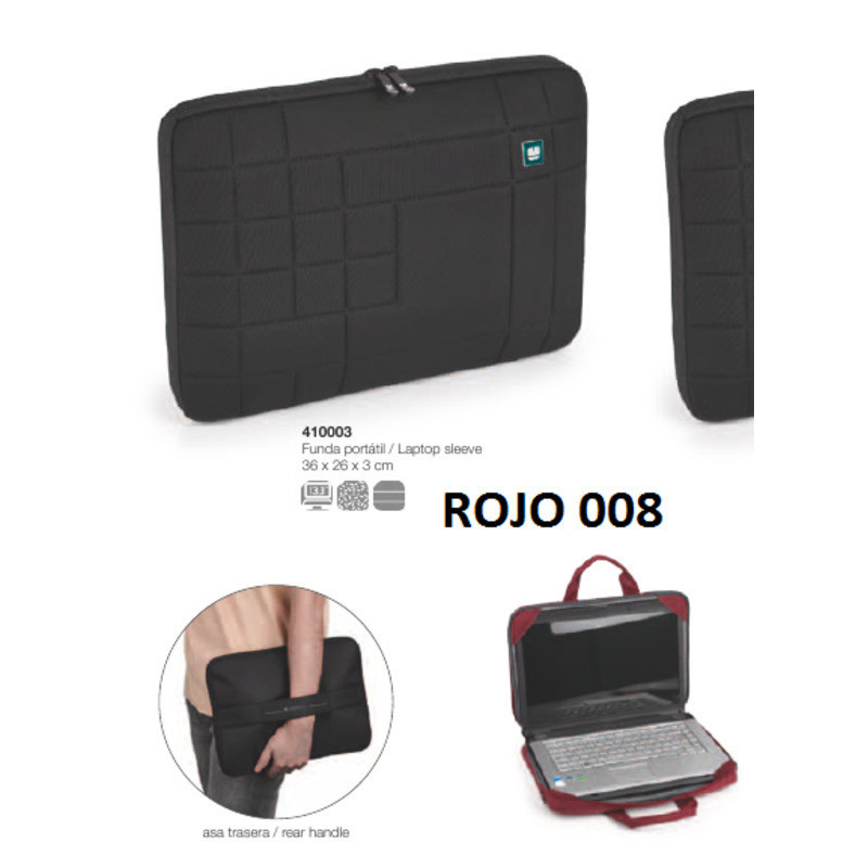 FUNDA PORTÁTIL 13,3'' ROJO BULK 410003 8 GABOL18 BUSINESS WINTER
