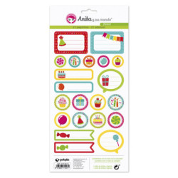 CARTULINA GRAFOPLAS ANITA PACK 5 LAMINAS PEGAT.COLECCIÓN FIESTA! 37010513