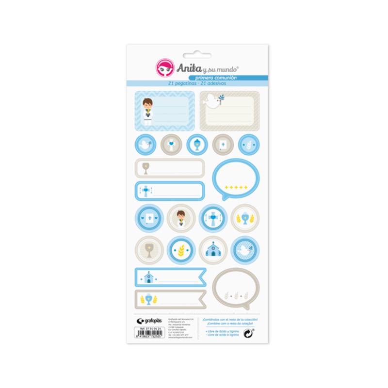 CARTULINA GRAFOPLAS ANITA PACK 5 LAMINAS PEGAT.COLECCION 1ªCOM.EL 37010524