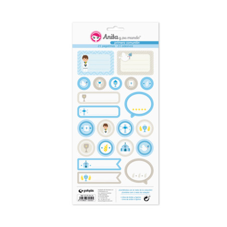 CARTULINA GRAFOPLAS ANITA PACK 5 LAMINAS PEGAT.COLECCION 1ªCOM.EL 37010524