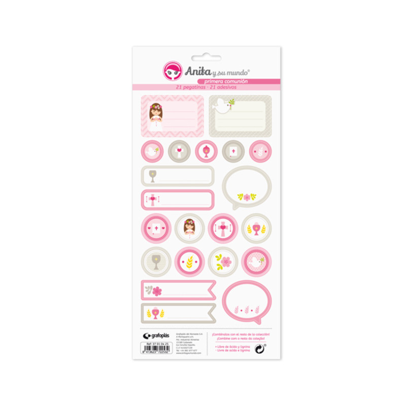 CARTULINA GRAFOPLAS ANITA PACK 5 LAMINAS PEGAT.COLECCION 1ªCOM.ELL 37010525