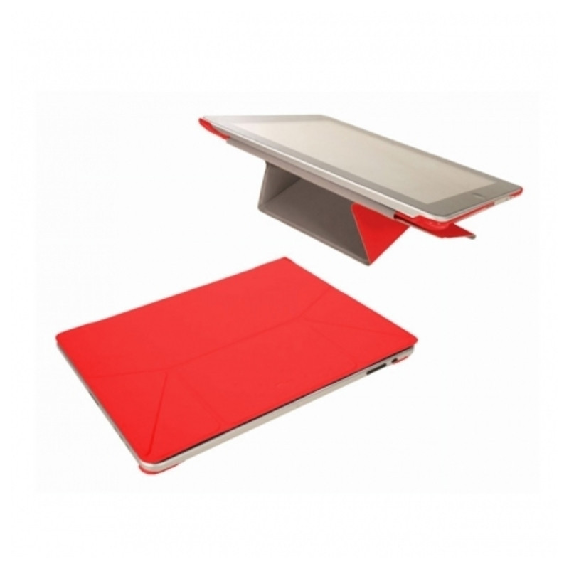 FUNDA TABLET IPAD MINI 7" PRYSE RIGIDO C/IMAN ROJO 4800222 ^