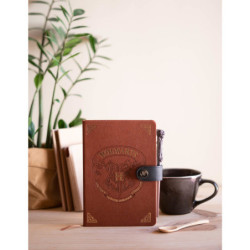 CUADERNO A-5 CON BOLIGRAFO-VARITA Y BROCHE HARRY POTTER HOWARTS ERIK CBA5001