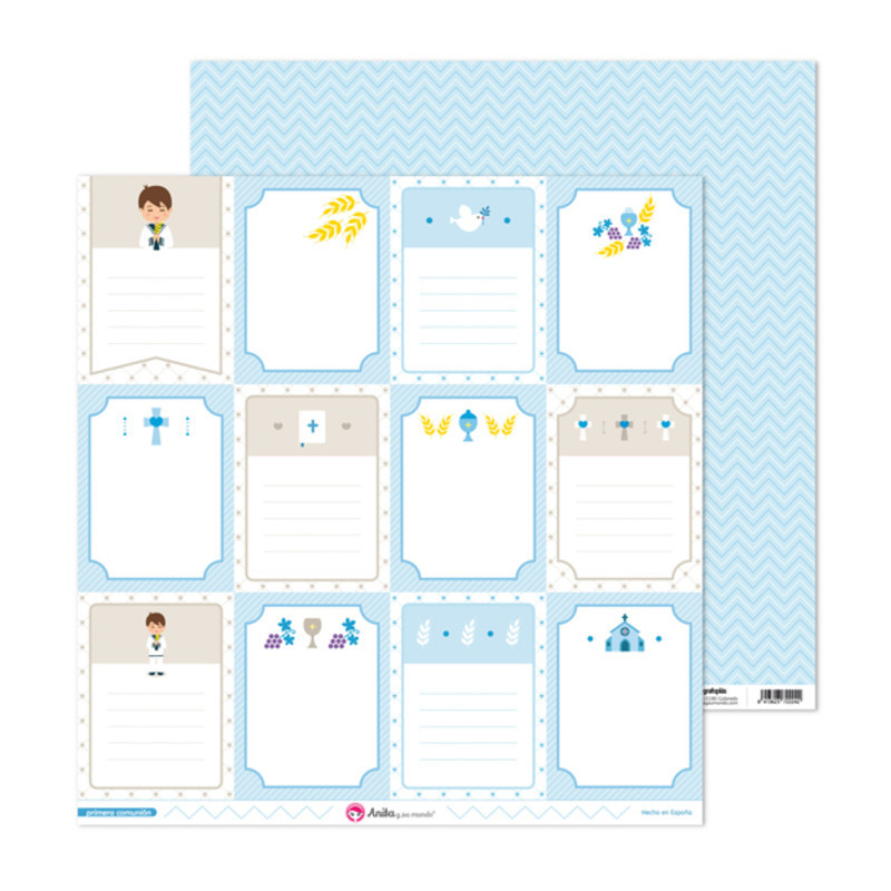CARTULINA GRAFOPLAS ANITA PACK5 PAPEL SCRAP   TARJETAS 1ªCOMUN.EL 37011524