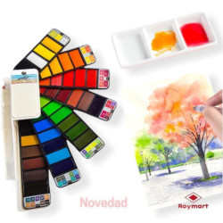 ACUARELA ALEX BOG ABANICO 25 COLORES PROFESSIONAL AB-0431