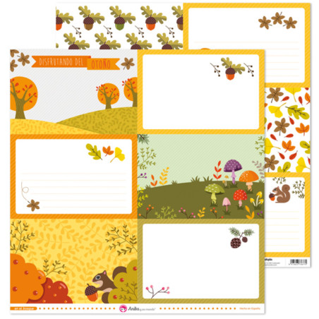 CARTULINA GRAFOPLAS ANITA PACK5 PAPEL TARJETAS GRANDES EN EL BOSQU 37011728