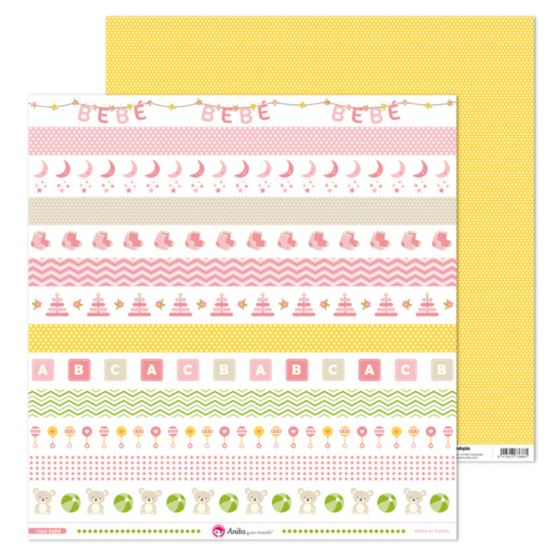 CARTULINA GRAFOPLAS ANITA PACK5 LAMINAS TIRAS ROSA BB 37011932