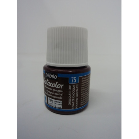 PINTURA PEBEO SETACOLOR  45ML OPACO TORNASOLADO CHOCOLATE C-75