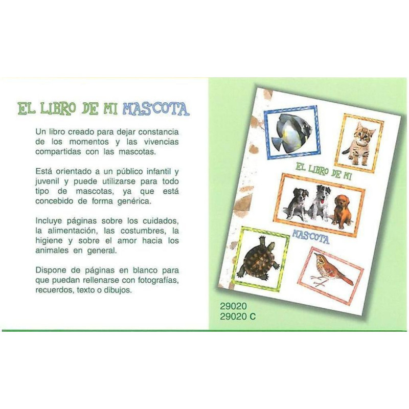 LIBRO MASCOTA EDICROMO DECORADO 29020