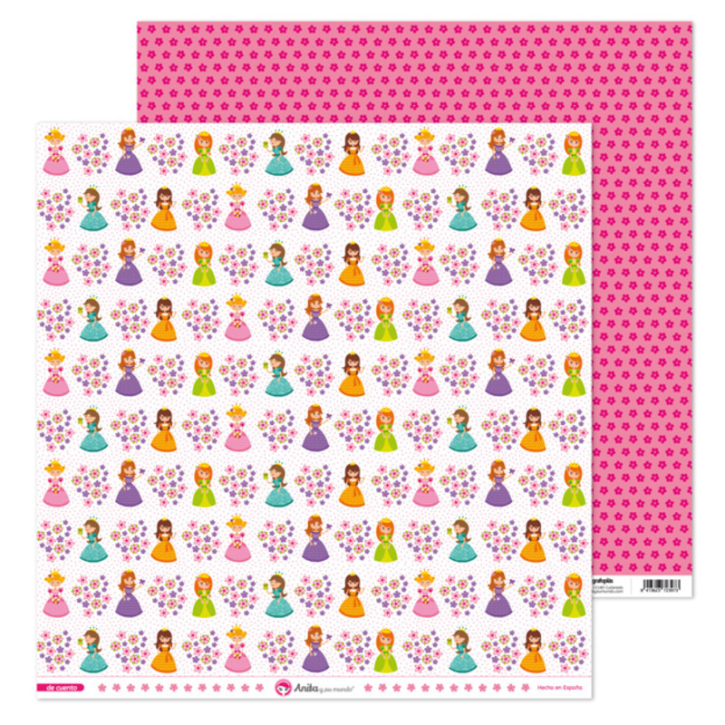 CARTULINA GRAFOPLAS ANITA PACK5 PAPEL SCRAP 12X12PRINCES.DE CUENTO 37019712