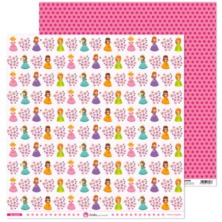 CARTULINA GRAFOPLAS ANITA PACK5 PAPEL SCRAP 12X12PRINCES.DE CUENTO 37019712