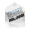 DOSSIER VELCRO OFFICEBOX 6,2*10,5 TRANSPARENTE BOLSA 10U 90661
