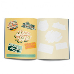 RUBIO CALIGRAFIA LIBRETA LETTERING UN VIAJE EN TIEMPO AÑOS 70 40PAG