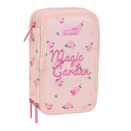 ESTUCHE CREMA. TRIPLE 36 PCS SAFTA "MAGIC GARDEN" 442128857 19,5*12,5 SAFTA22