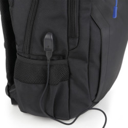 MOCHILA PARA PORTATIL 15,6 IMPERMEABLE GABOL PIXEL NEGRO 414158001 34*46*17