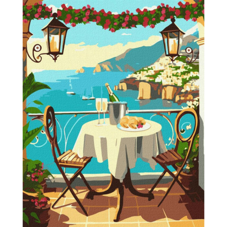 LIENZO IDEYKA 40*50 PARA PINTAR POR NUMEROS 2780 TERRAZA VILLA PRECISION