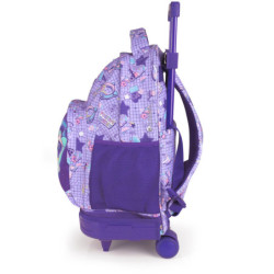 MOCHILA CON RUEDAS DESMONTABLE GABOL FUNNY GABOL25 236084025 EL TIRADOR TOTALMENTE EXTENDIDO MIDE 92