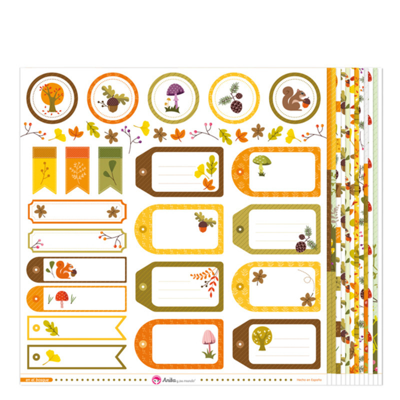 CARTULINA GRAFOPLAS ANITA PACK13 PAPELES SCRAP EN EL BOSQUE 17 37019828