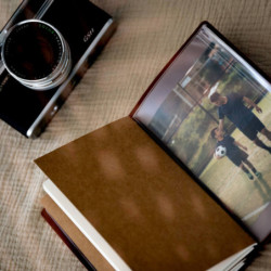 CUADERNO DE VIAJE C/GOMA ERIK REAL MADRID MARRON CTBV036