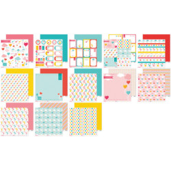 CARTULINA GRAFOPLAS ANITA SCRAP 180G DOBLE CARA PURO AMOR PACK 13H SURTIDAS 37019833