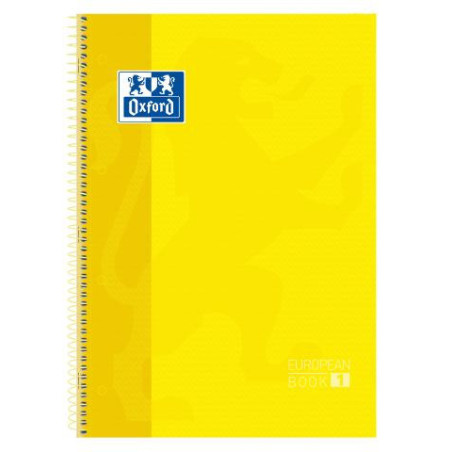 CUADERNO MICROPERFORADO A4+ 80H 90G CUADRO 5MM T/DURA AMARILLO OXFORD SCH