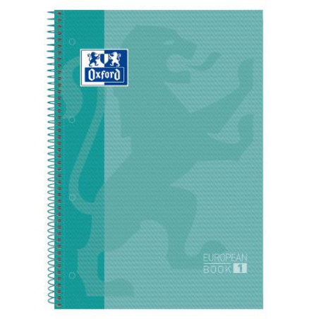 CUADERNO MICROPERFORADO A4+ 80H 90G CUADRO 5MM T/DURA ICE MINT OXFORD SCH