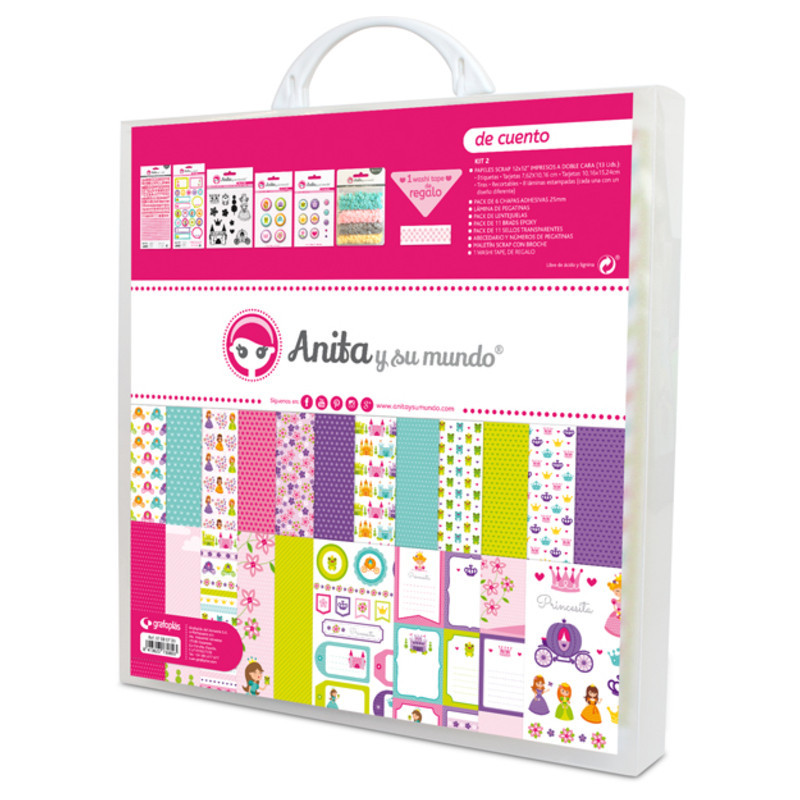 CARTULINA GRAFOPLAS ANITA KIT SCRAP2 COLECCION DE CUENTO C/MALETIN 37080703