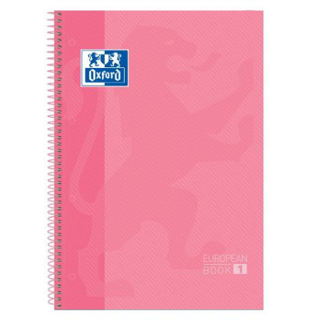 CUADERNO MICROPERFORADO A4+ 80H 90G CUADRO 5MM T/DURA ROSA PALO OXFORD SCH