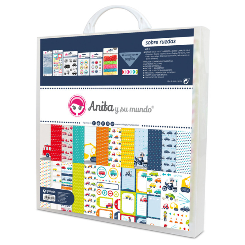 CARTULINA GRAFOPLAS ANITA KIT SCRAP2 COLECCION SOBRE RU. C/MALETIN 37080704