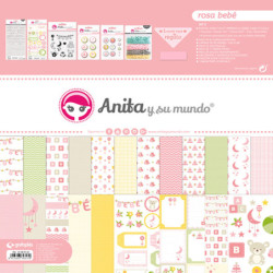CARTULINA GRAFOPLAS ANITA KIT SCRAP2 COLECCION ROSA BEBE 17 37080732