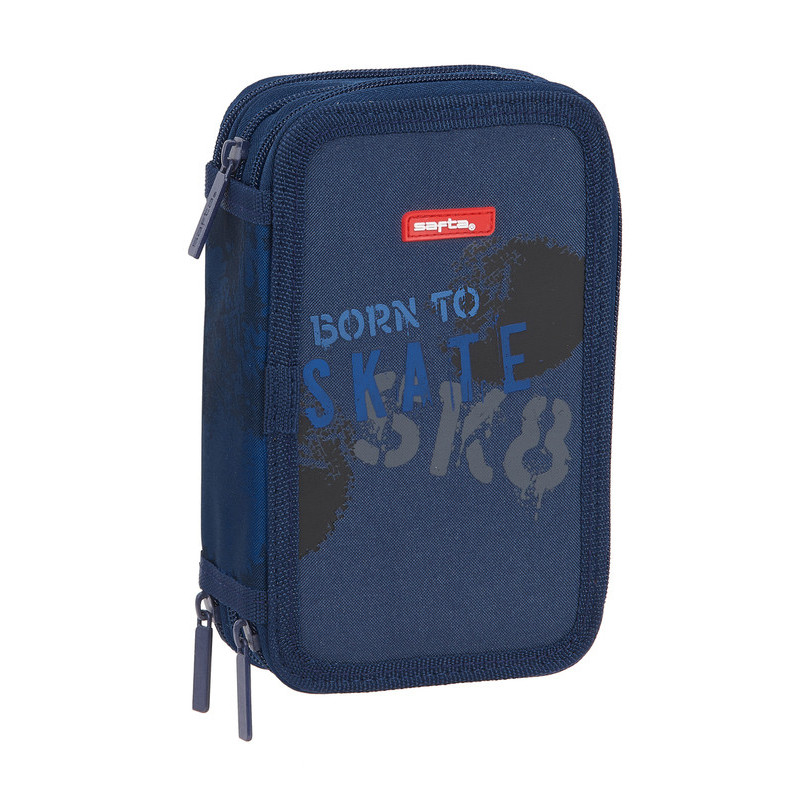 ESTUCHE CREMA. TRIPLE 36 PCS SAFTA "SKATE" 442130857 19,5*12,5 SAFTA22