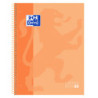 CUADERNO MICROPERFORADO A4+ 80H 90G CUADRO 5MM T/DURA MELOCOTON OXFORD SCH