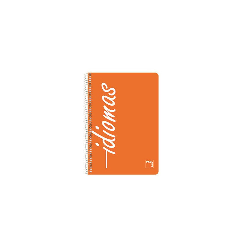 CUADERNO FOLIO IDIOMAS 80H. 90G CUADRO 4MM MRG T/PP OPACO PACSA