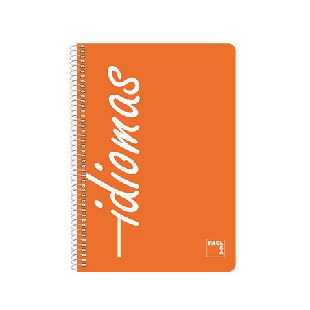 CUADERNO FOLIO IDIOMAS 80H. 90G CUADRO 4MM MRG T/PP OPACO PACSA