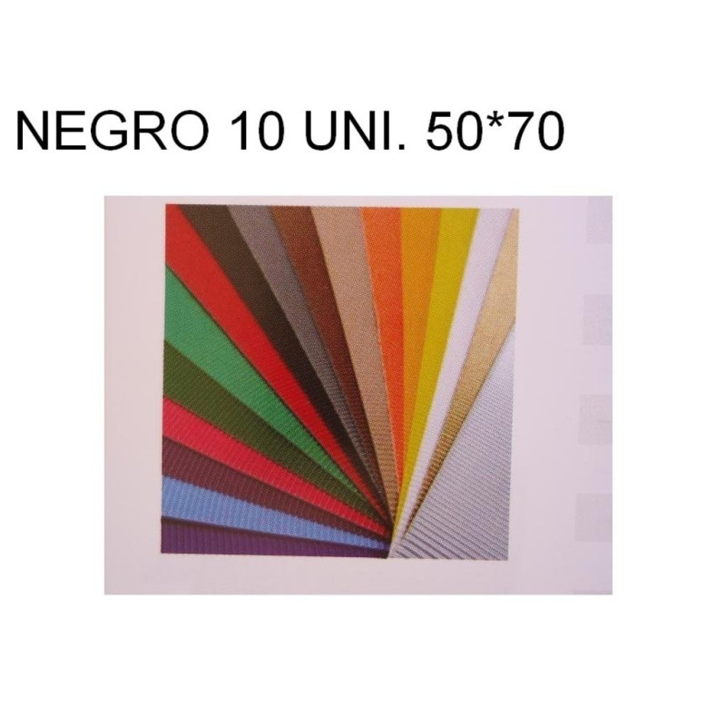 CARTON ONDULADO NEGRO 50*70 PTE/10U