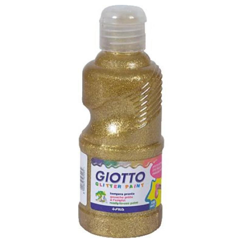 TEMPERA GIOTTO LIQUIDA GLITTER ORO 250ML FILA