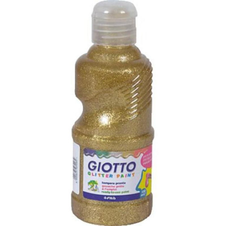 TEMPERA GIOTTO LIQUIDA GLITTER ORO 250ML FILA