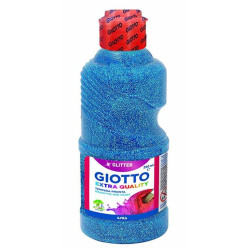 TEMPERA GIOTTO LIQUIDA GLITTER AZUL 250ML FILA
