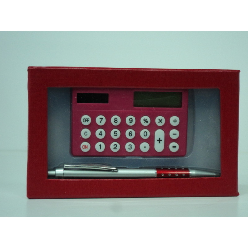 JUEGO SORT BOLIGRAFO CALCULADORA BOLSILLO COLORES 1538