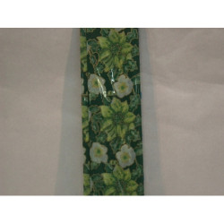 PAPEL SEDA DECORADO FLORES VERDE  5H 400350