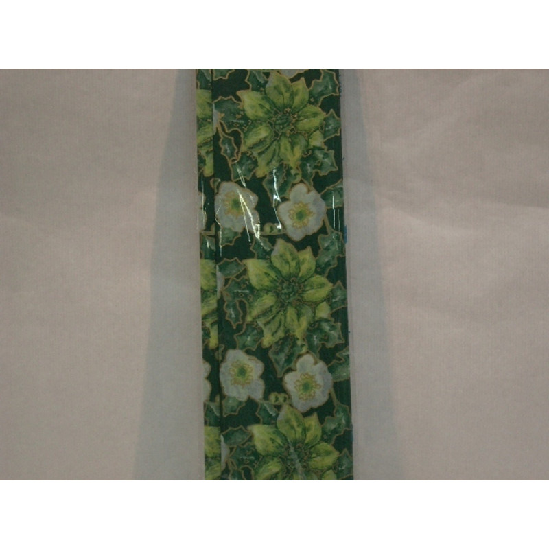 PAPEL SEDA DECORADO FLORES VERDE  5H 400350