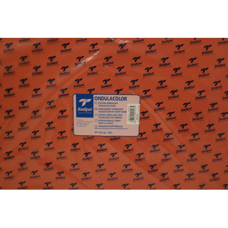 CARTON ONDULADO NARANJA 50*65 PTE 5H 05915 SADIPAL
