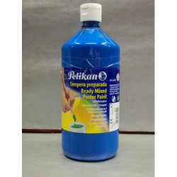 TEMPERA PELIKAN PREPARADA GUACHE 1000ML CYAN ^