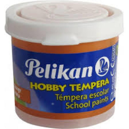 TEMPERA PELIKAN  HOBBY 40ML NARANJA C/6U