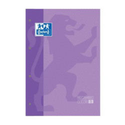 RECAMBIO A4+ 80H 4 TALADROS 90G 5MM LILA OXFORD
