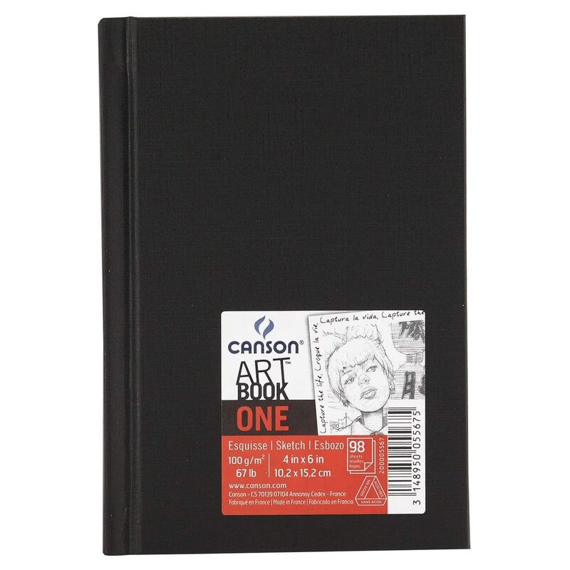 BLOC DIBUJO CANSON SKETCH ONE 100G A-6 14*21,6 98H C200005567