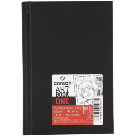 BLOC DIBUJO CANSON SKETCH ONE 100G A-6 14*21,6 98H C200005567