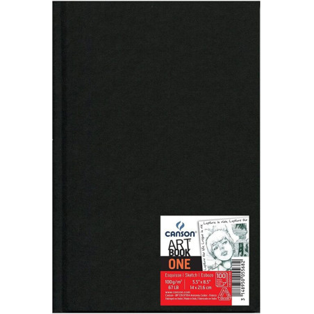 BLOC DIBUJO CANSON SKETCH ONE 100G A-5 14*21,6 98H C200005568